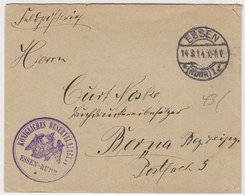 Brief feldpost 1914 - brief,
