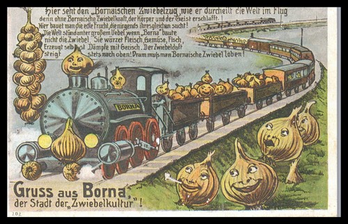 Ansichtskarte gruß aus borna - ansichtskarte,