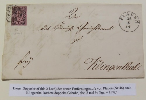 Sachsen 1854 1855 konvolut - konvolut, 2