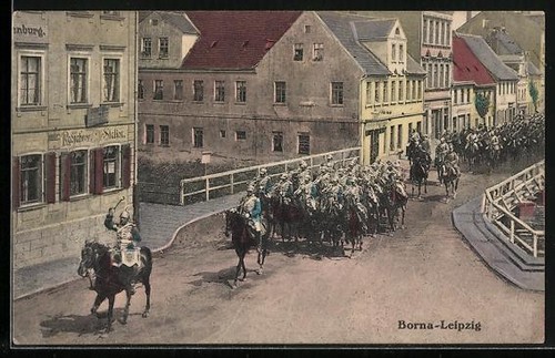 Borna leipzig ortspartie - ak, borna-leipzig,