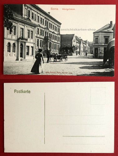Borna bei leipzig 1906 - ak, um