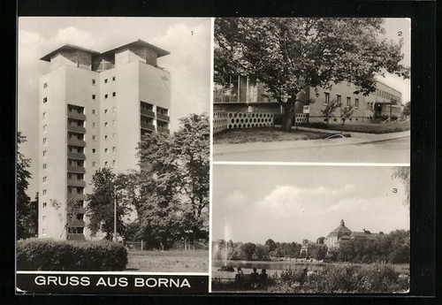 Borna hochhaus kulturhaus - hochhaus,,
