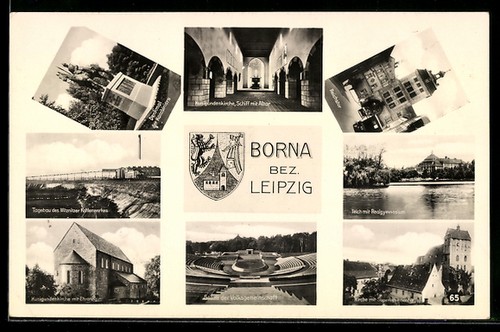 Borna leipzig stätte - ak,