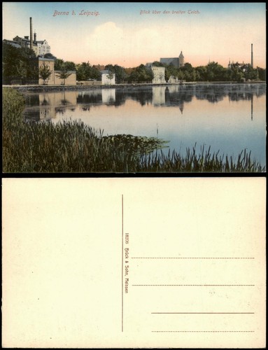 Ansichtskarte borna blick - borna,