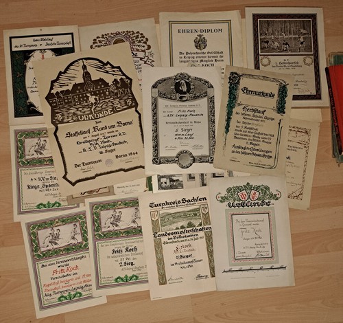 Sport konvolut urkunden 1920er - urkunden,