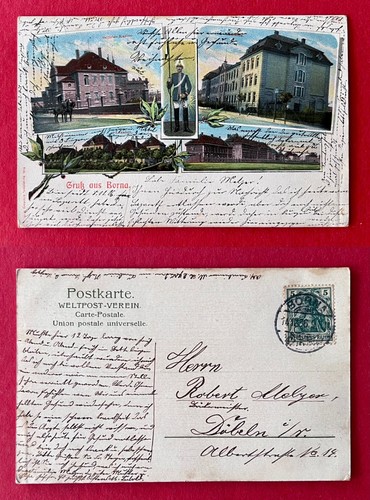 Militär borna 1906 - ak,