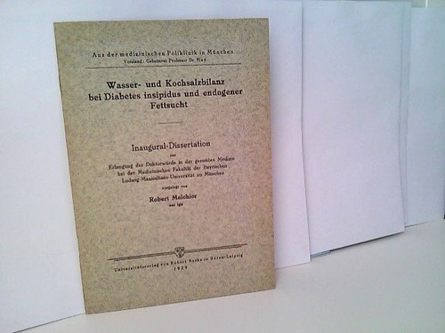 Wasser und kochsalzbilanz - wasser,