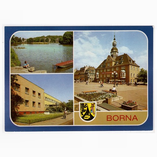 Borna breiter teich - ak, /