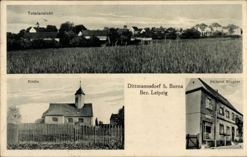 Dittmannsdorf bei borna - ak,