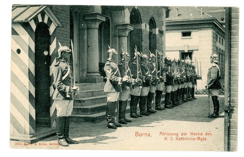 Borna regimentskarte - ak,