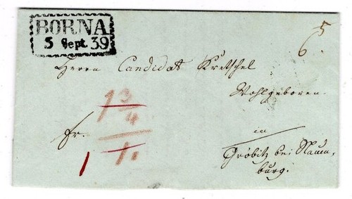 Sachsen 1839 borna hübscher - 1839,