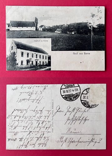 Borna bahretal 1922 gasthof - ak,