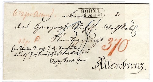 Sachsen 1844 borna nach - sachsen,