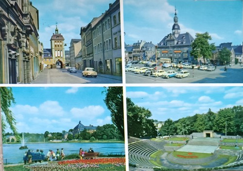 Ansichtskarte borna blick - ansichtskarte,